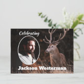 Memorial Grand White Tail Buck  Kaart (Staand voorkant)