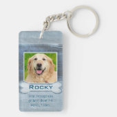 Memorial Granite Kijk met Bone Sleutelhanger (achterkant)