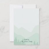 Memorial Green Forest Pines Bedankkaart (Achterkant)