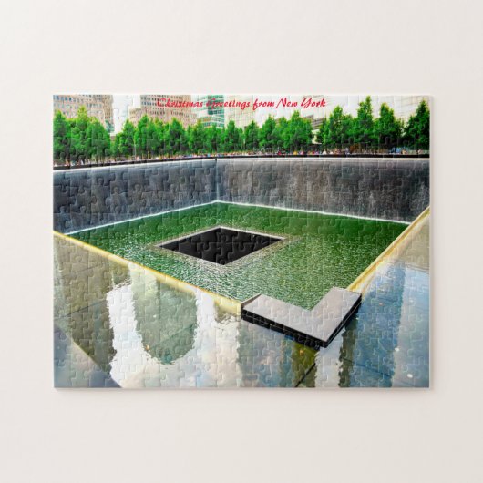 Memorial Ground Zero New York. kerstcadeautjes Legpuzzel (Horizontaal)