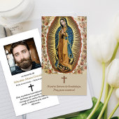 Memorial Guadalupe Funeral Prayer Cartes de Sympat