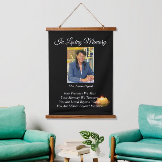 Memorial Hangend Wandkleed (Woonkamer)