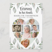 Memorial Hart Fotocollage Groen Programma (Voorkant)