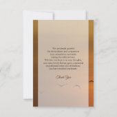 Memorial - Hartelijk dank Bedankkaart (Achterkant)