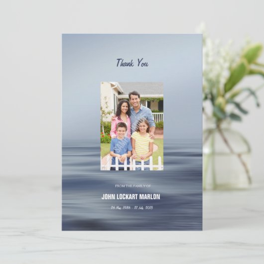 Memorial - Hartelijk dank Kaart (Staand voorkant)