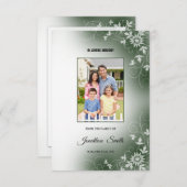 Memorial - Hartelijk dank Kaart (Voorkant / Achterkant)