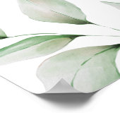 Memorial Heart Shaped 3 foto's Groen Poster (Hoek)