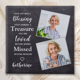 Memorial Herdenking Keepslag Aangepaste foto Vierkante Button 5,1 Cm