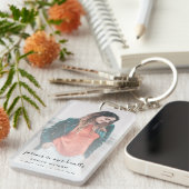 Memorial Herdenking Keepslag voor Modern Funeral Sleutelhanger (Voorkant Rechts)