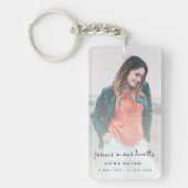 Memorial Herdenking Keepslag voor Modern Funeral Sleutelhanger (Voorkant)