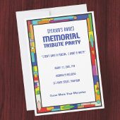 Memorial Hommage Funeral Party Invitation