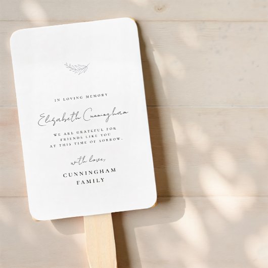 Memorial in het liefhebben van geheugen Modern Sim Handwaaier