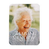 Memorial in liefdevolle herinnering Moderne elegan Magneet (Verticaal)
