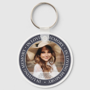 Memorial in Loating Memory Classic Custom Photo Sleutelhanger