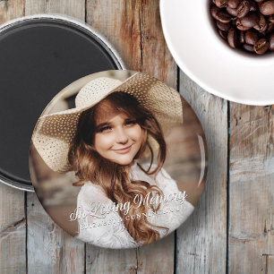 Memorial in Loating Memory Classic Elegant Photo Magneet