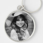 Memorial in Loating Memory Classic Elegant Photo Sleutelhanger (Voorkant)