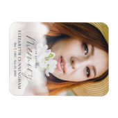 Memorial in Loating Memory Clouds Modern Photo Magneet (Horizontaal)