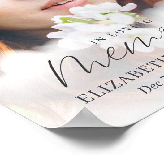 Memorial in Loating Memory Clouds Modern Photo Poster (Hoek)