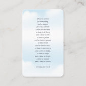 Memorial in Loating Memory Clouds Modern Photo Visitekaartje (Achterkant)