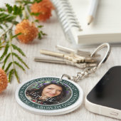 Memorial in Loating Memory Elegant Classic Photo Sleutelhanger (Voorkant Rechts)