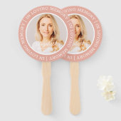 Memorial in Loating Memory Modern Custom Photo Handwaaier (Voorkant en achterkant)