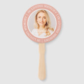 Memorial in Loating Memory Modern Custom Photo Handwaaier (Voorkant)