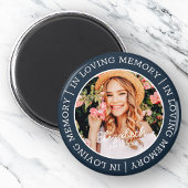 Memorial in Loating Memory Modern Custom Photo Magneet