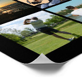 Memorial IN LOVING MEMORY 41 Photo Collage Black Poster (Hoek)