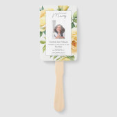 Memorial In Loving Memory Bloemen Orde van Service Handwaaier (Voorkant)