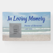 Memorial in Loving Memory Ocean Scene Spandoek (Horizontaal)