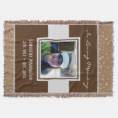 Memorial in Loving Memory Photo Deken (Voorkant)