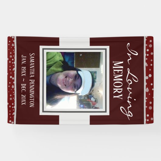 Memorial in Loving Memory Spandoek (Horizontaal)