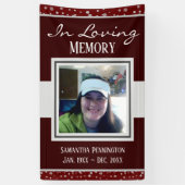 Memorial in Loving Memory Spandoek (Verticaal)