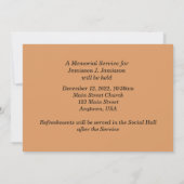 Mémorial Invitation Photographes Paradise (Dos)