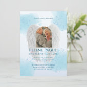 Memorial Invitation Template – Angel Design Kaart (Staand voorkant)