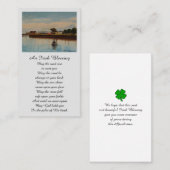 Memorial Irish Sympathy Card Visitekaartje (Voorkant / Achterkant)