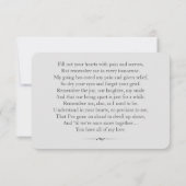 Memorial Kaart (Achterkant)