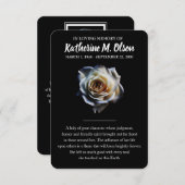 Memorial Kaart (Voorkant / Achterkant)