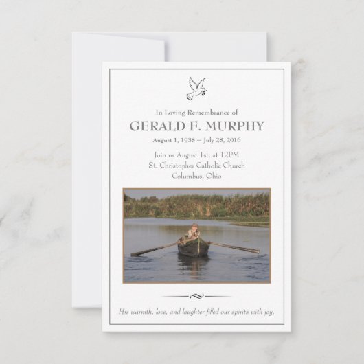 Memorial Kaart (Voorkant)