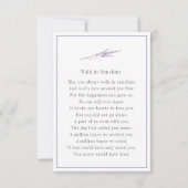 Memorial Kaart (Achterkant)