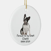 Memorial Keepomwille Dog Pet Animal Ceramic Orname Keramisch Ornament (Rechts)