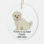 Memorial Keepomwille Dog Pet Animal Ceramic Orname Keramisch Ornament (Links)