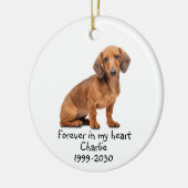 Memorial Keepomwille Dog Pet Animal Ceramic Orname Keramisch Ornament (Links)