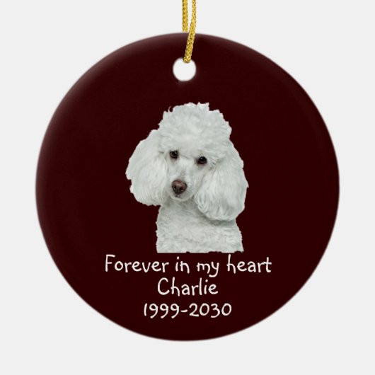 Memorial Keepomwille Dog Pet Animal Keramisch Ornament (Voorkant)