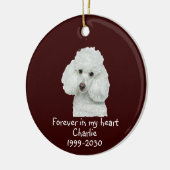 Memorial Keepomwille Dog Pet Animal Keramisch Ornament (Links)