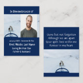 Memorial Keepomwille Dog Team Sled Winter Sport Visitekaartje (Voorkant / Achterkant)