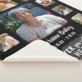 Memorial Keepomwille Edge Fade Photo Collage Blk G Sherpa Deken (3/4)