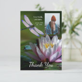 Memorial Keepomwille Memorial Dragonfly Lotus Flow Bedankkaart (Staand voorkant)