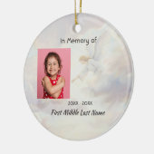 Memorial Keepsake Angel Reaching  Keramisch Ornament (Links)