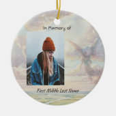 Memorial Keepsake Angel Sky Clouds Keramisch Ornament (Voorkant)